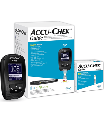 Accu-Chek Guide Kit+10 srtips+10 Lancet Glucometer