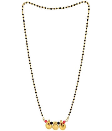JIPPA - Golden Mangalsutra ( Pack of 1 )