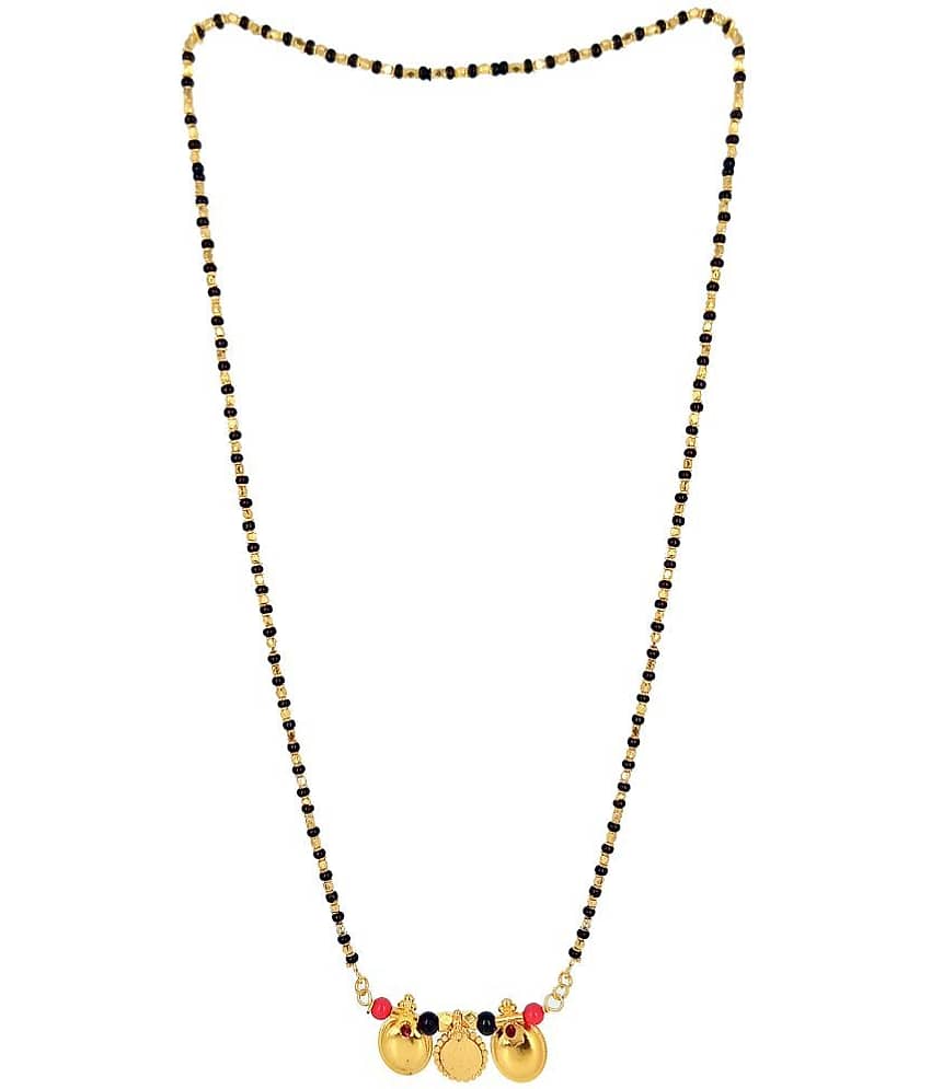 JIPPA - Golden Mangalsutra ( Pack of 1 )