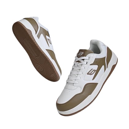 Bond Street Men's Casual Sneakers | PU Upper Lace-Up Shoes with Durable PVC Sole | Lightweight & Stylish Everyday Wear Shoes for Men