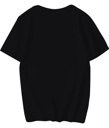 fashion and youth Pack of 1 Cotton Blend Relaxed Fit Men's T-Shirt ( Black )