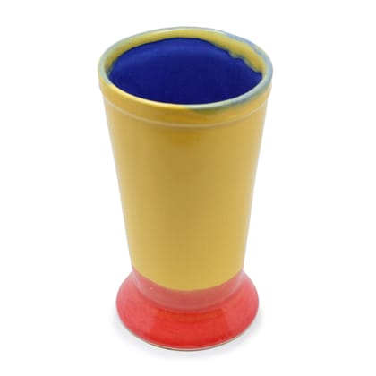 Ceramic Flower Vase or Glass Shape-Yellow