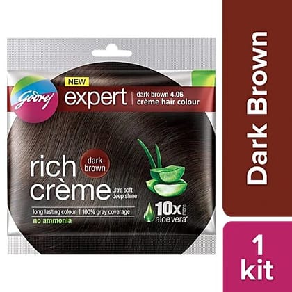 Godrej Expert Rich Crme Hair Colour Single Use Shade Dark Brown Dark Brown 20 MILLI_LITRE