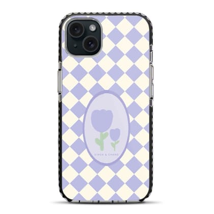 Checkered Bloom iPhone 15 Plus Stride Phone Case-Stride