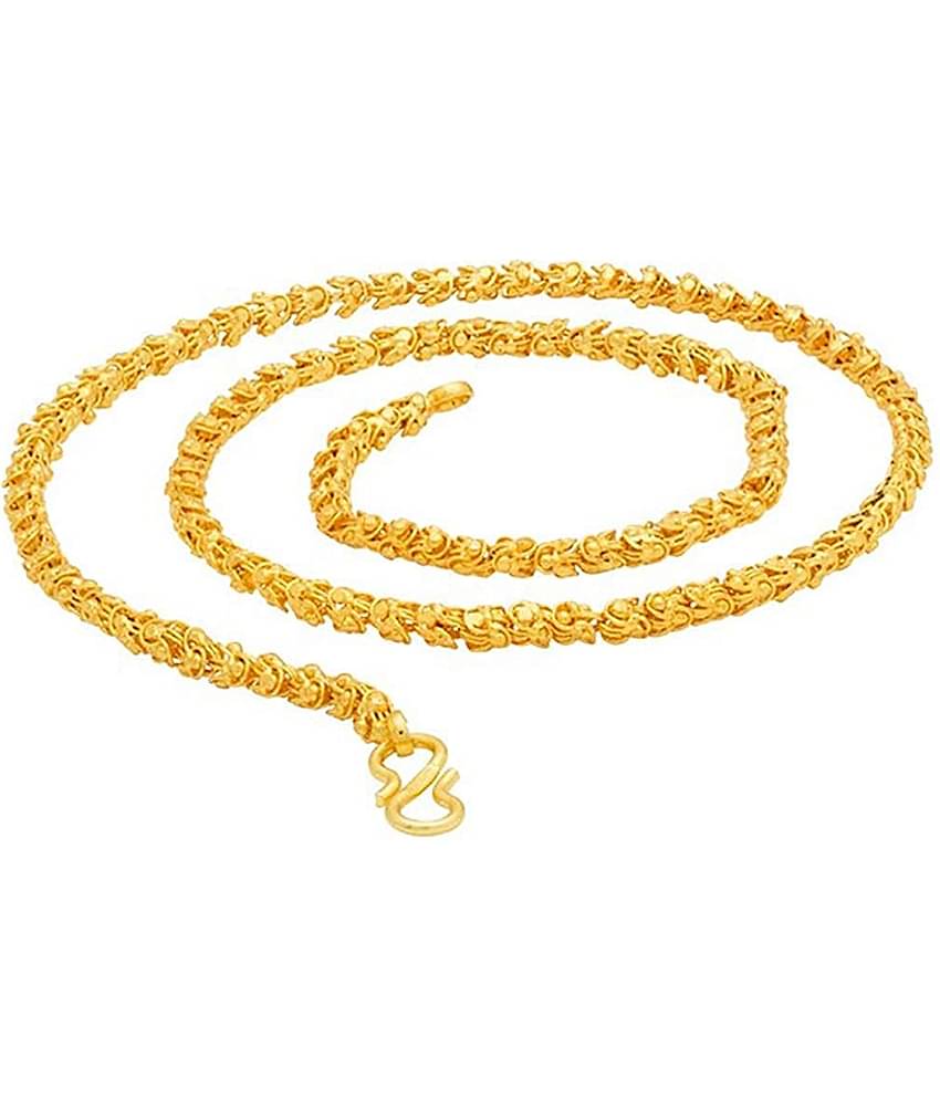 H M PRODUCT Gold Plated Chain ( Set of 1 )