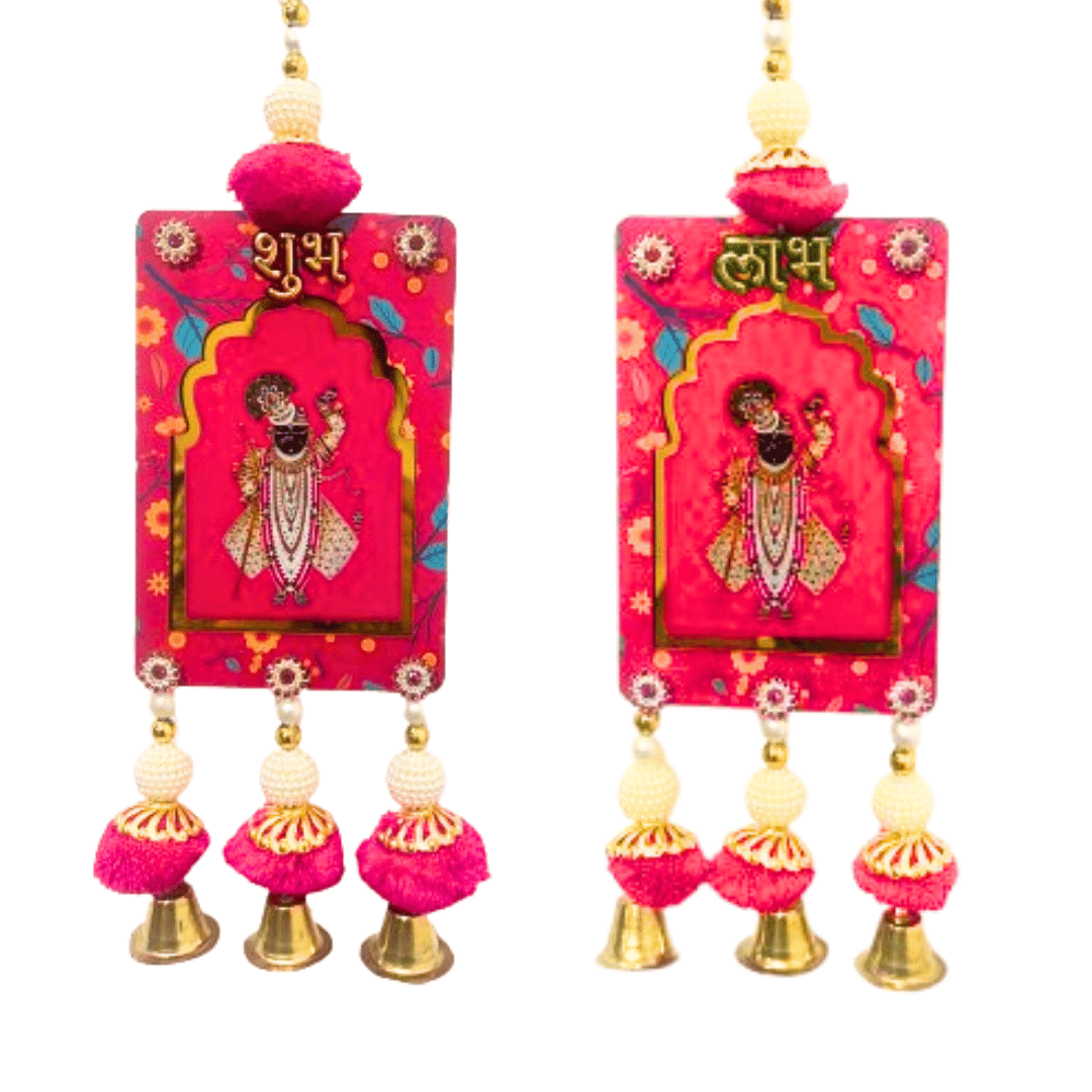 Wanna Party Beautiful Shubh Labh  Hangings for Diwali Decoration-Pack of 2