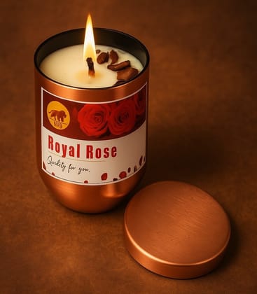 Rose Spark in a Copper Metal Luxury Jar