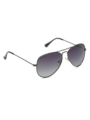 SUNNIES Unisex Grey Gradient Aviator TAC Polarized Full Rim Metal Frame UV400 Protection Sunglass-SUNNIES-020-C9