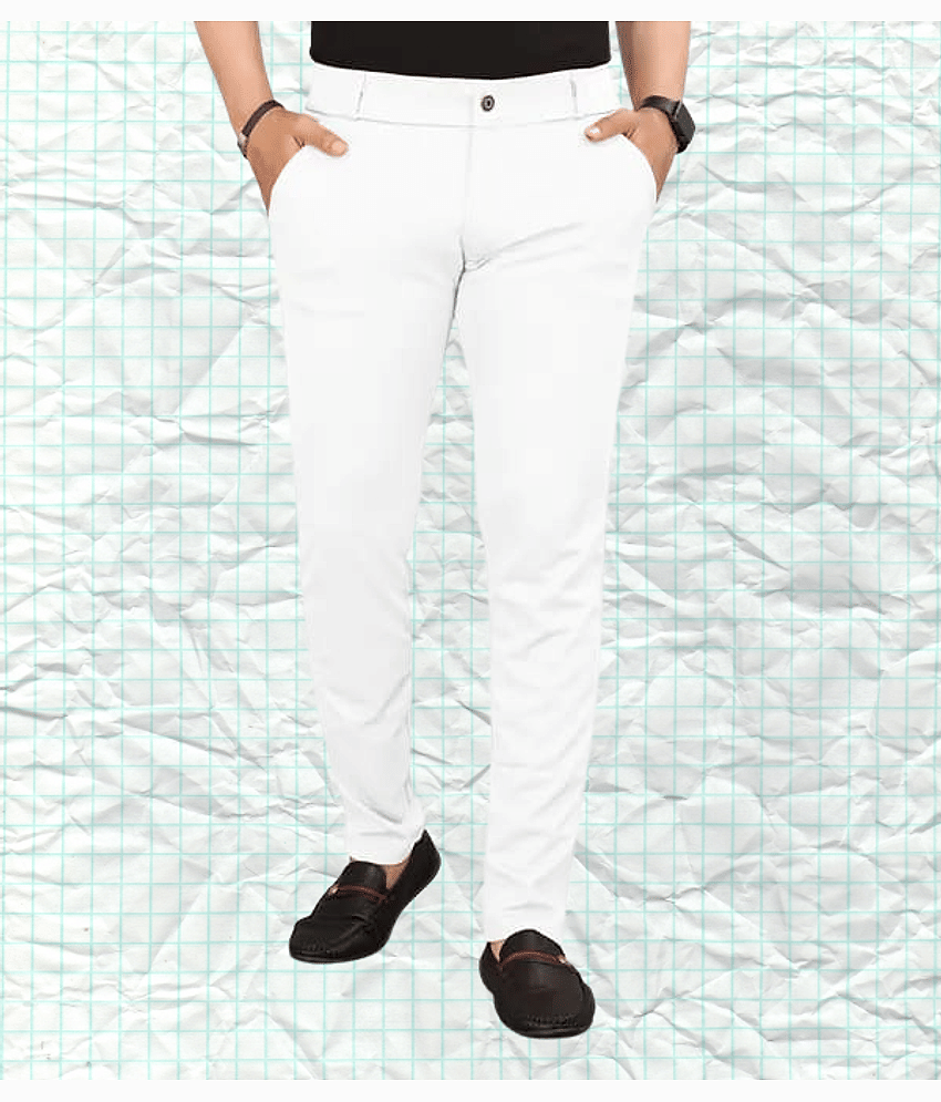 ikigai Slim Flat Men's Chinos - Light Blue ( Pack of 1 )