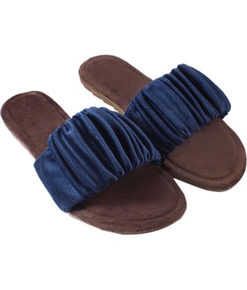 Anjaneya Creations Blue Flats