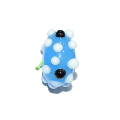 Handmade Fancy Lampwork Glass Beads For Jewelry Making Necklace , Earring and Bracelet (Roundel) SFL-752-Per Packet 25 Pcs / 12X20 MM