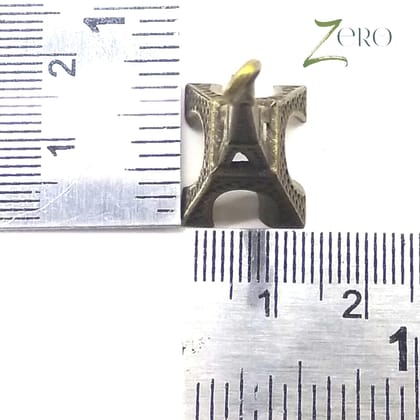 Brand Zero Vintage Metal Charms - 3D Eiffel - Pack of 1 Pcs - 40mm*18mm