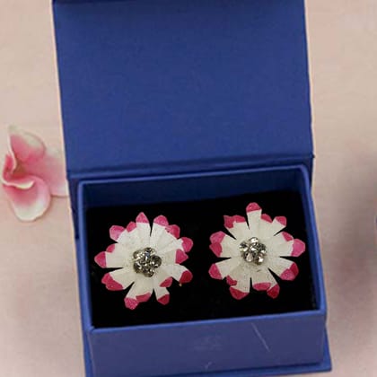 Small styie fish scale Red Earring