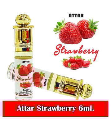 INDRA SUGANDH BHANDAR Attar Fruity Collection - Strawberry 6ml Rollon Pack