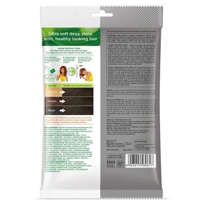 Nisha Creme Hair Color Black Brown 40g Pack of 6, Permanent Hair Colour for Women & Men, Long Lasting Hair Color