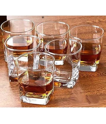 AFAST Designer Glass Glass Glasses 180 ml ( Pack of 6 )