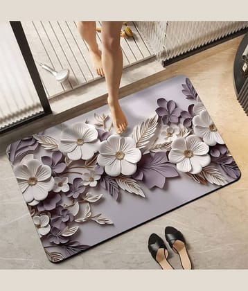mahek accessories Anti-skid Rubber Bath Mat 40x60 cm ( Pack of 1 ) - Multi