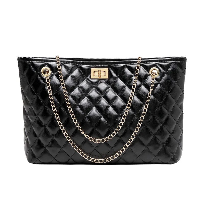 New Ideas Diamond Lock Woman Bag Handbags Pure Pu Leather Handbags For Women