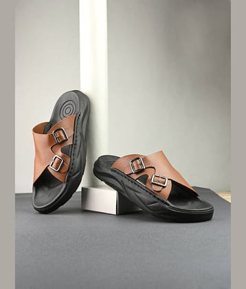 NAAL Brown Men's Slide Flip Flop