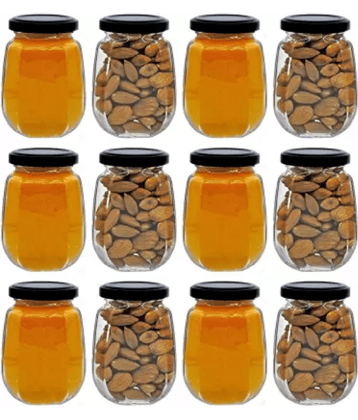 CROCO JAR - Black Glass Food Container ( More Than 10 )