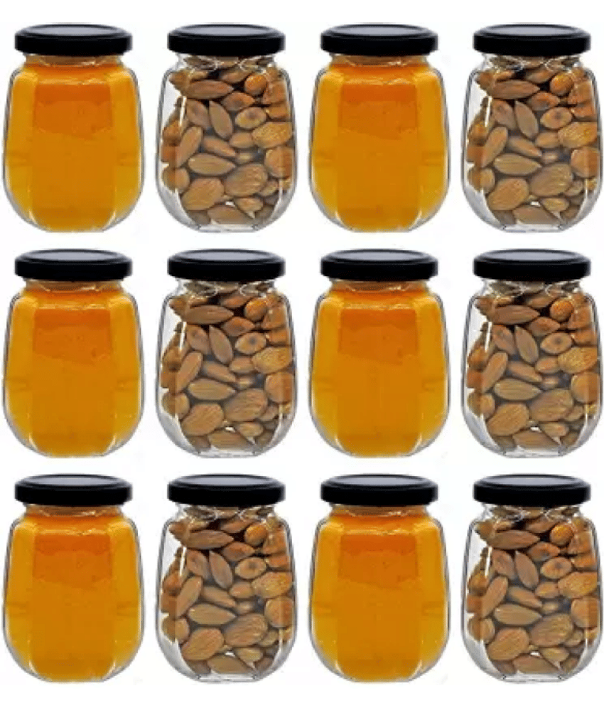 CROCO JAR - Black Glass Food Container ( More Than 10 )