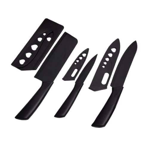 RUIKA | Stainless Steel Chef Knife Set 3 Piece Ultra Sharp Meat and Vegetable Cutting Knives with Ergonomic Handle for Kitchen Use
