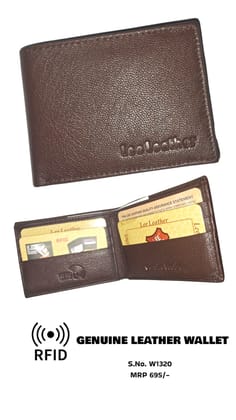 RFID Genuine leather wallet for men