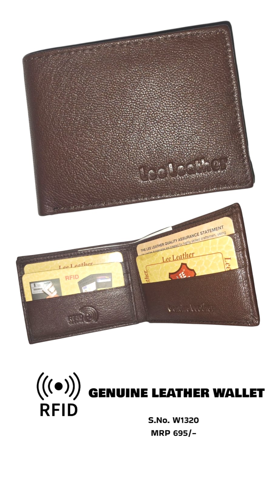 RFID Genuine leather wallet for men Pack of 2