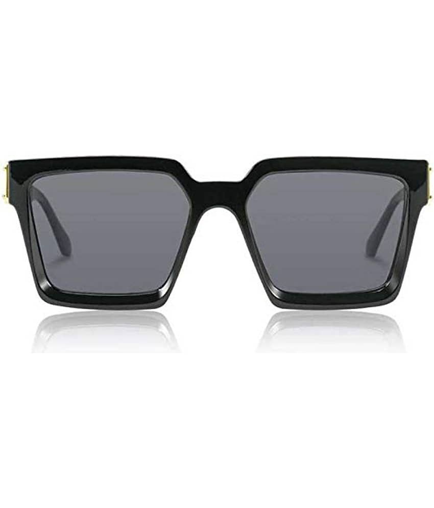 Kanny Devis - Black Rectangular Sunglasses ( Pack of 1 )