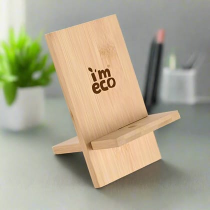 Compact Bamboo Mobile Stand – Hands-Free Comfort Anywhere