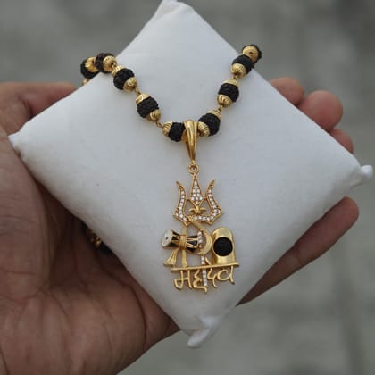 Mahadev Rudraksh Chain Pandant