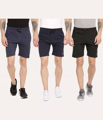 Ardeur - Multi Cotton Blend Men's Shorts ( Pack of 3 )