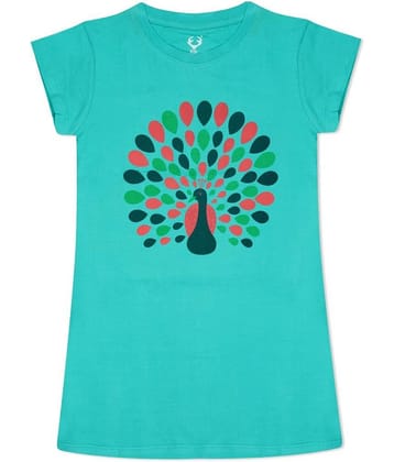 E1K Pack of 1 Girls Cotton T-Shirt ( Green )