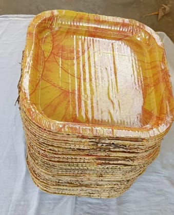 Premium Yellow Paper Plates 100 Pack