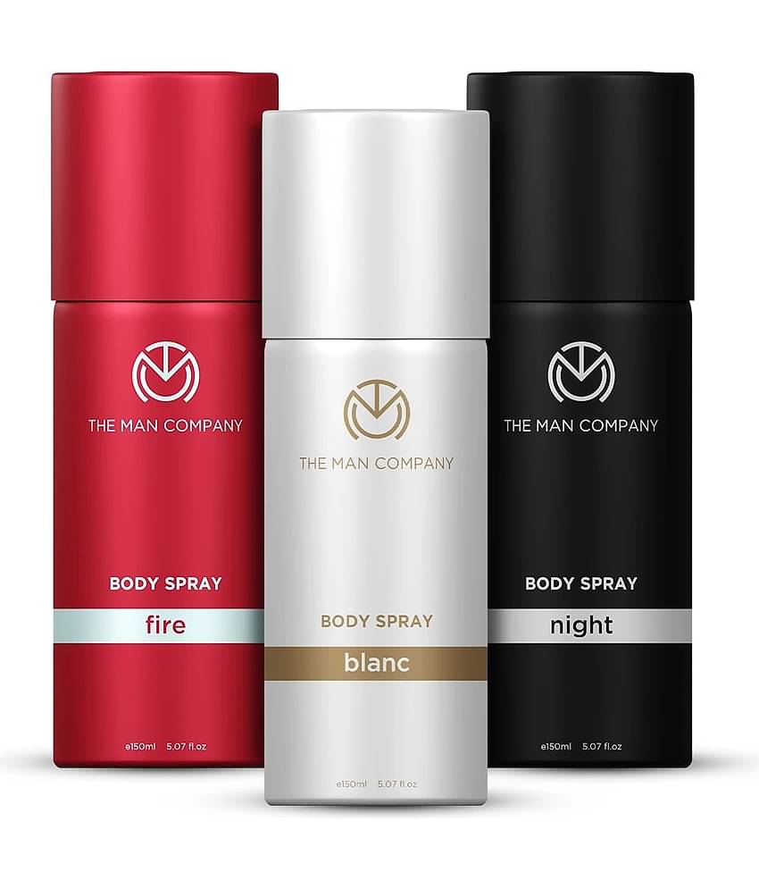 The Man Company Blanc, Fire & Night Deodorant for Men Deodorant Spray for Men 150 ml ( Pack of 3 )