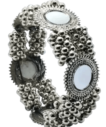 Elegant Womens Bangles Set with Crystals