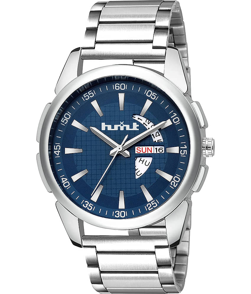 HMXT Silver Metal Analog Men's Watch