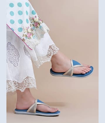 Shoetopia Blue Women's Flats