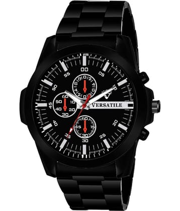 Versatile - Black Stainless Steel Analog Men's Watch