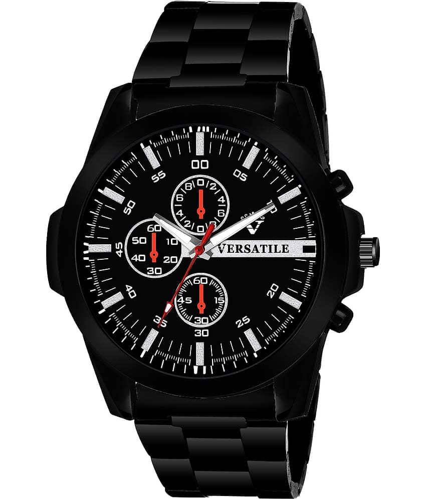 Versatile - Black Stainless Steel Analog Men's Watch
