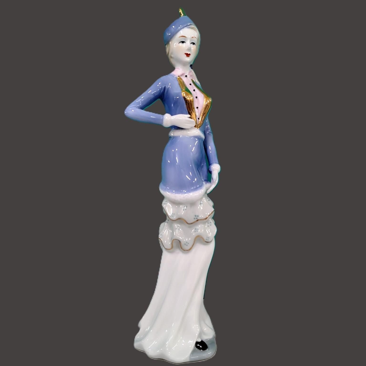 Victorian Lady - Wanderlust Girl Style 10-Porcelain | Glossy Finish / H: 12  |  L: 5 | W: 4 (Inch)