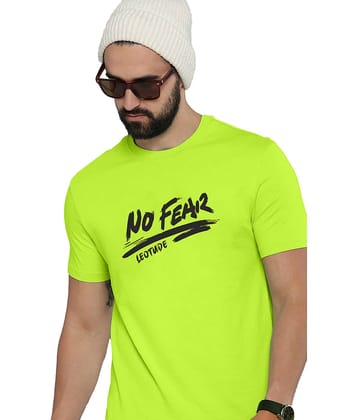 Leotude Pack of 1 Polyester Regular Fit Men's T-Shirt ( Green )