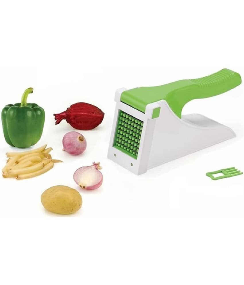 Analog Kitchenware Green Plastic French Fry, Finger Chips Maker, Dicer, Chopper ( Set of 1 )