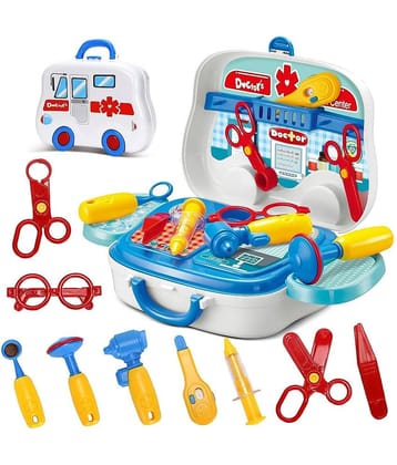 Doctor Set Toys for Kids | Portable Medical Clinic Suitcase | Doctor Set Pretend Play Learning Toy (Multicolor)