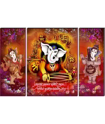 Saf Lord Ganesh ji Religious wall hanging MDF Painting