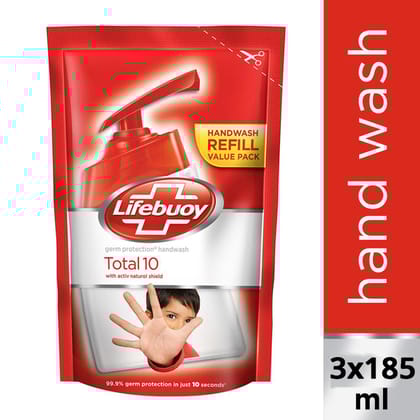 Lifebuoy Total Care Hand Wash 185 Ml *3