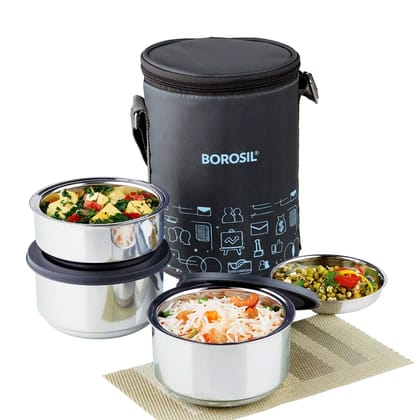 BOROSIL LNCH BOX 280X180 H 3 by Mahavir Home Store BOROSIL LNCH BOX 280X180 H 3 by Mahavir Home Store