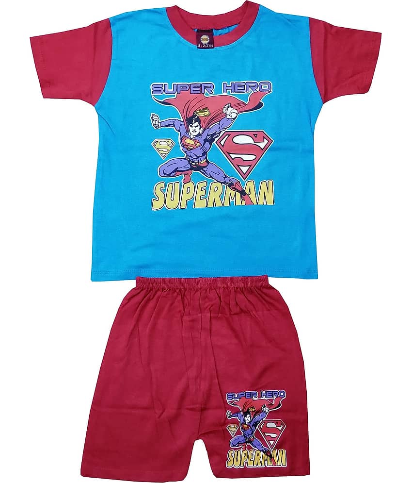 Baby Boys  Casual T-shirt Shorts  (Blue)