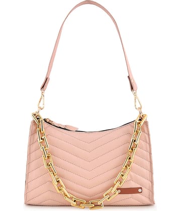 Lychee Bags Shoulder Bag PU Set of 1 ( Pink )