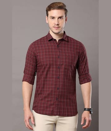 Cool Colors - Brown 100% Cotton Slim Fit Men's Casual Shirt ( Pack of 1 )